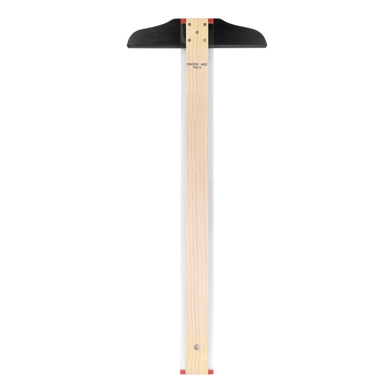 Pacific Arc 36 Inch T Square, Traditional Maple Blade with Acrylic Edge - Image 1